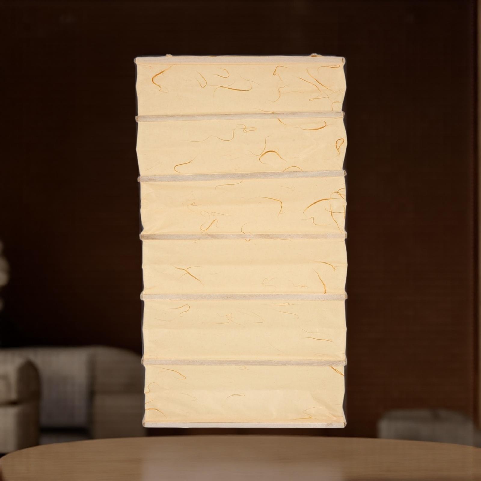 Sustainable Living Day - Rectangular Foldable Paper Lampshade with Sustainable